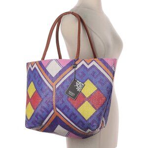MMS Design Studio Diamond Days Shoulder Purse, Multi-Colored - NWT